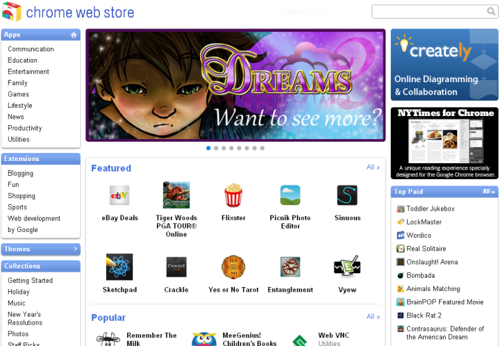 Chrome Web store Screenshot