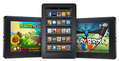 Plants vs Zombies, Angry Bird on Kindle Fire