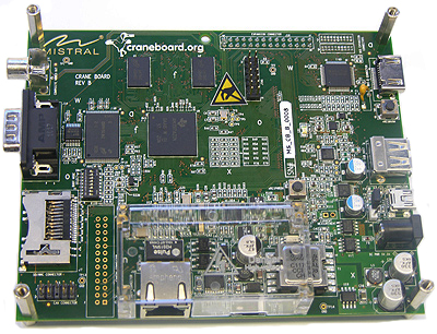 Craneboard Devkit based on Texas Instruments AM3517