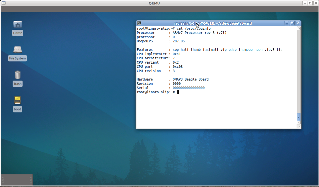 Linaro embedded toolchain on Ubuntu 64-Bit