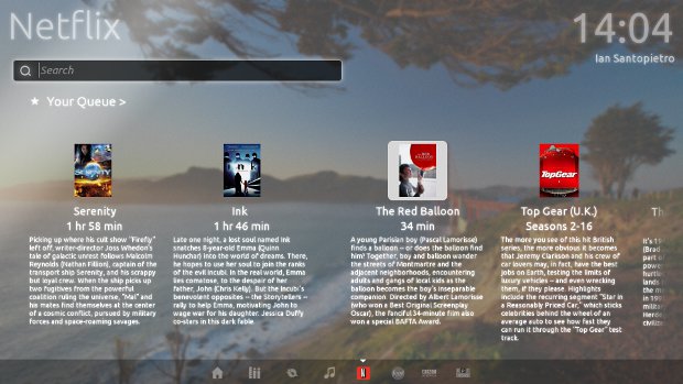 Ubuntu Television Netflix Plugin