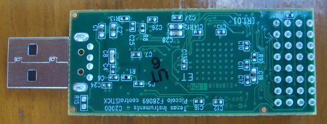 C2000 MCU devkit bottom PCB