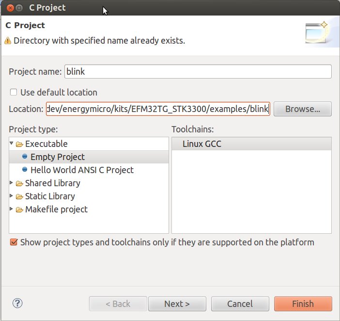 Energymicro_Eclipse_Blink_Project