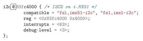 Device Tree for I2C on Freescale i.MX51