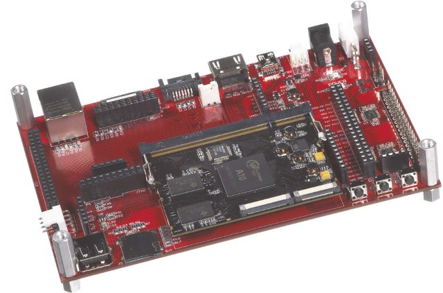 AllWinner A10 CoM and Carrier Board (Click to Enlarge)