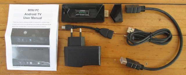 CS868 mini PC and its Accessories (Click to Enlarge)
