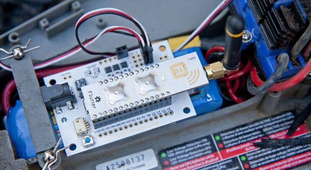 Flutter Pro (top) with R/C Shield