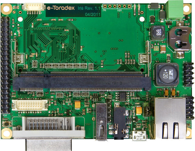 Toradex Iris Baseboard