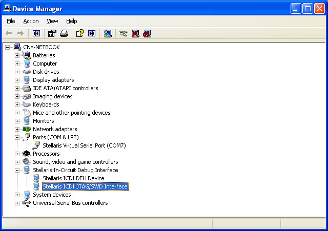 Stellaris_ICDI_Driver_Device_Manager