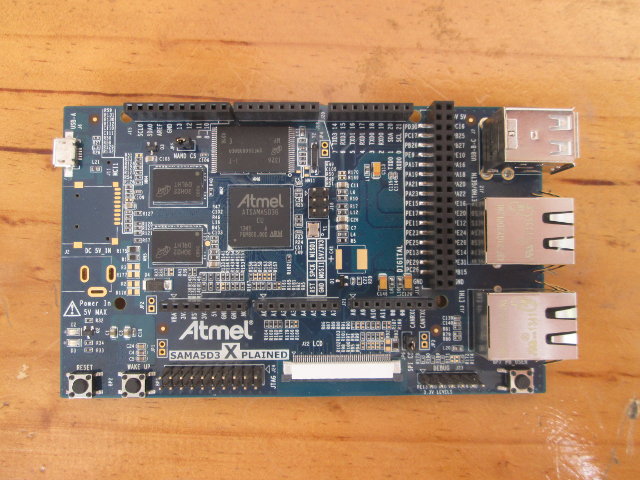 Top of Atmel SAMA5D3 Xplained Board (Click to Enlarge)