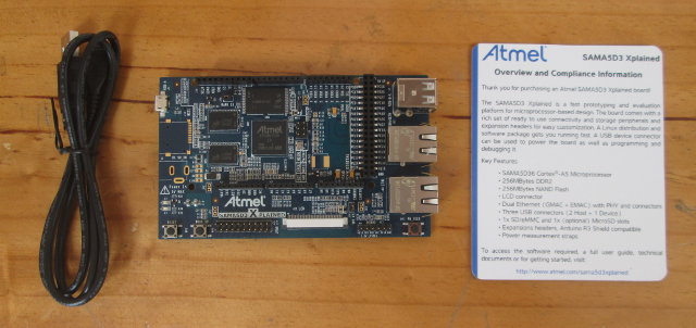 Atmel SAMA5D3 Xplained Package Content (Click to Enlarge)