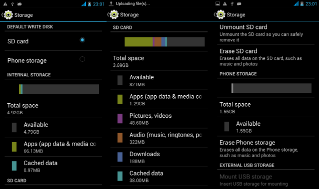 Android Storage after Re-partitioning (Click to Enlarge)