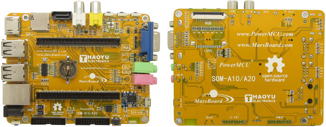 New MarsBoard A20 Baseboard (Click to Enlarge)