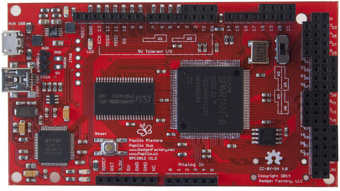 Papilio DUO - FPGA  Side