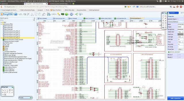 OlinuXino-A10-LIME Schematics Imported to EasyEDA (Click to Enlarge)