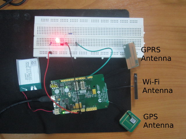 LinkIt ONE Hello World (Click to Enlarge)