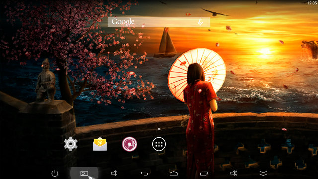 Android Home Screen (Click to Enlarge)