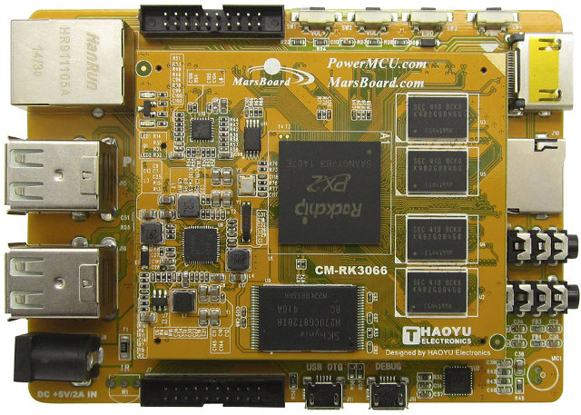 MarsBoard PX2 Development Board (Click to Enlarge)