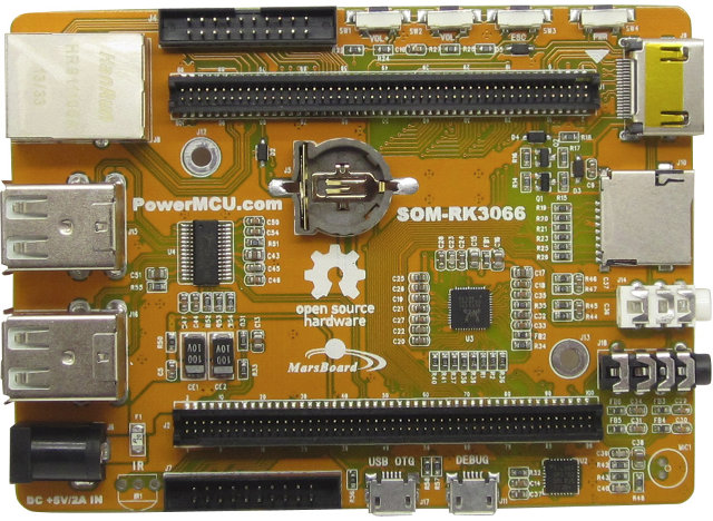 SOM-RK3066 Baseboard (Click to Enlarge)