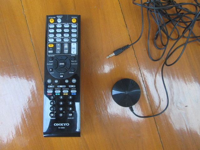 TX-NR636 Remote Control and Speaker Setup Microphone (Click to Enlarge)