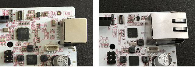 pcDuino3 (Left) vs pcDuino3B (Right)