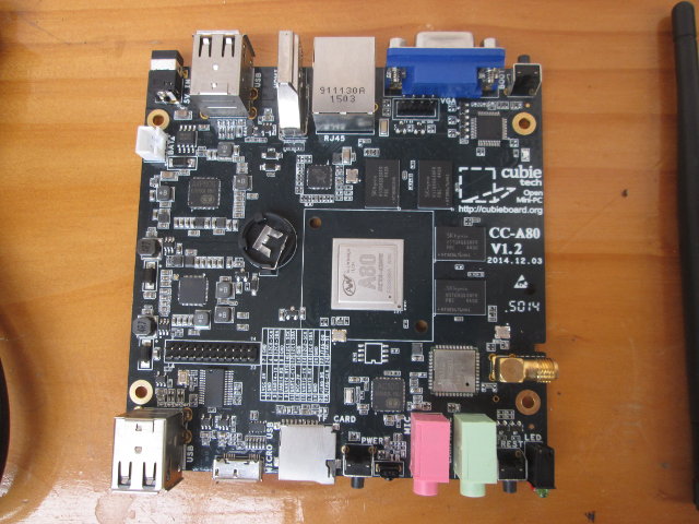 Top of CC-A80 Board (Click to Enlarge)
