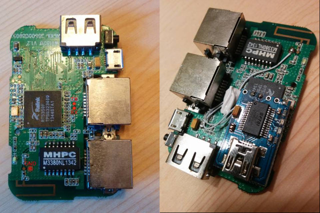 WT1520 Board with Serial Connection (Click to Enlarge)