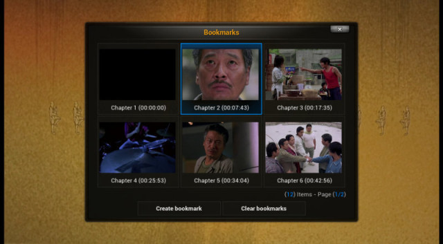 Chapter Selector Window in Kodi 15