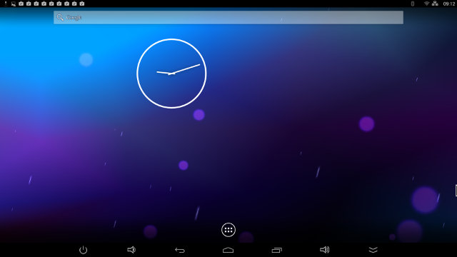 Android Home Screen (Click to Enlarge)