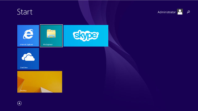 Windows 8.1 Metro Interface on Wintel W8 (Click for Original Size)