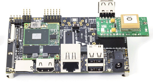 HummingBoard-Gate with GPS Click Board