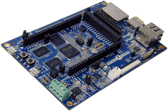 SAMA5D2 XULT Evaluation Board (Click to Enlarge)