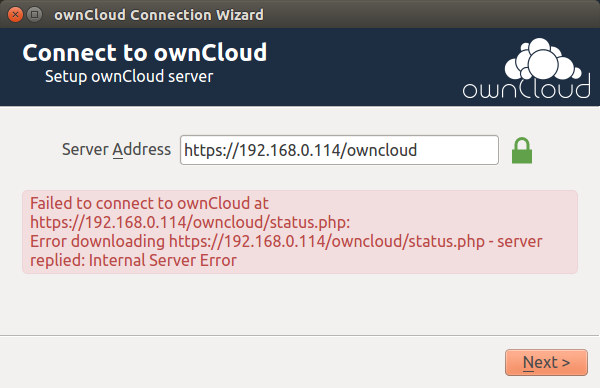 EzeeCube_ownCloud_Error