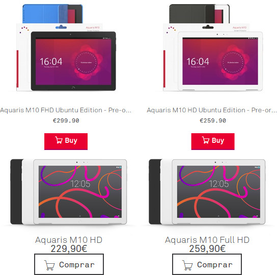 Aquaris M10 Price - Ubuntu vs Android