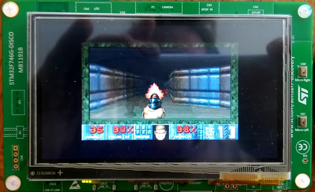 Doom on STM32F7 Board