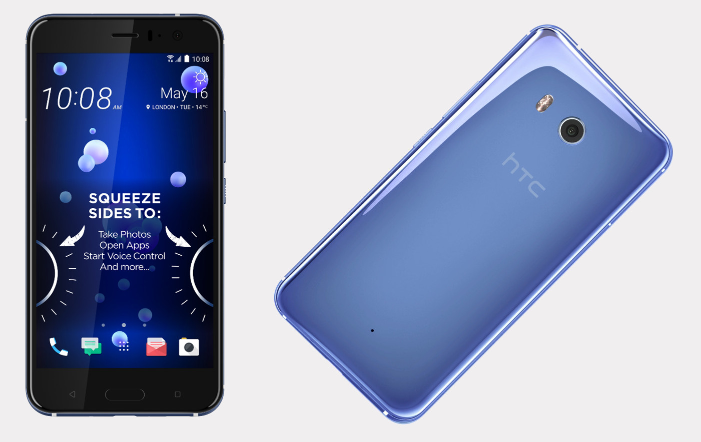 Htc U11 Android Smartphone Adds Edge Sense Squeeze Input Ranks Best