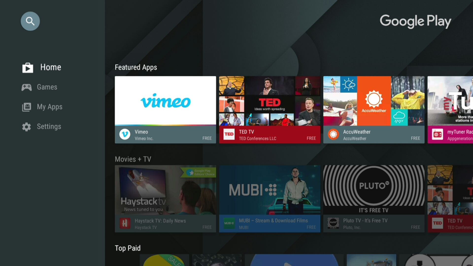 Android TV приложения. Google Play Android TV. Главный экран Google Play Android TV. Магазин ТВ приложений игры.