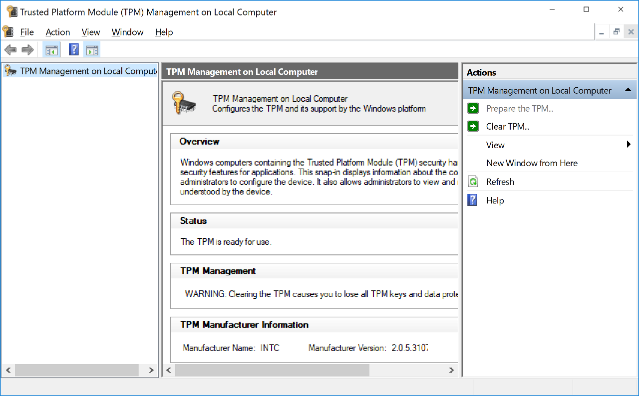 tpm for windows