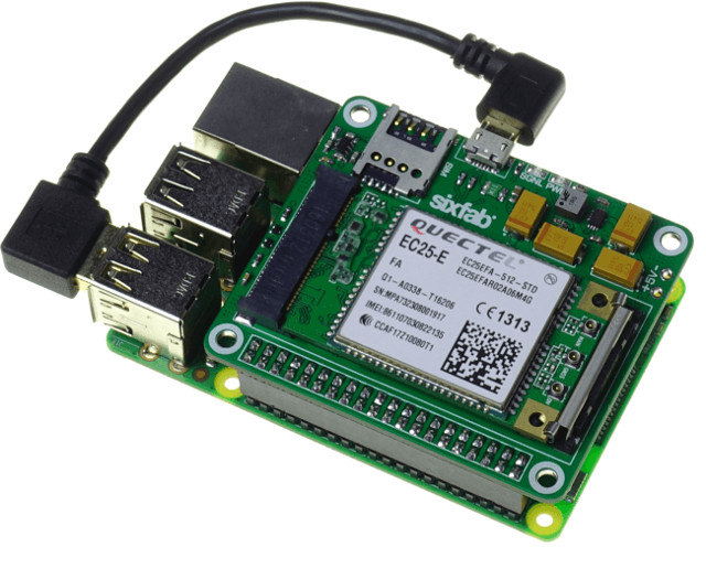 Raspberry Pi 4G/LTE Modem Kit - Sixfab
