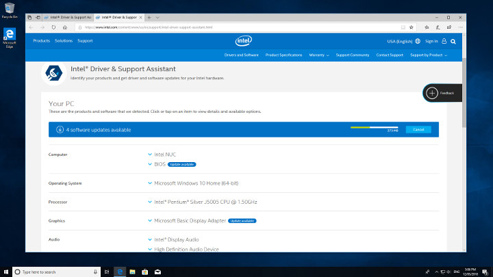 NUC intel drivers