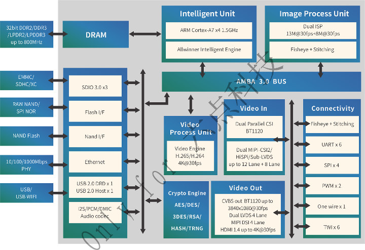 Allwinner V5 Block Diagram