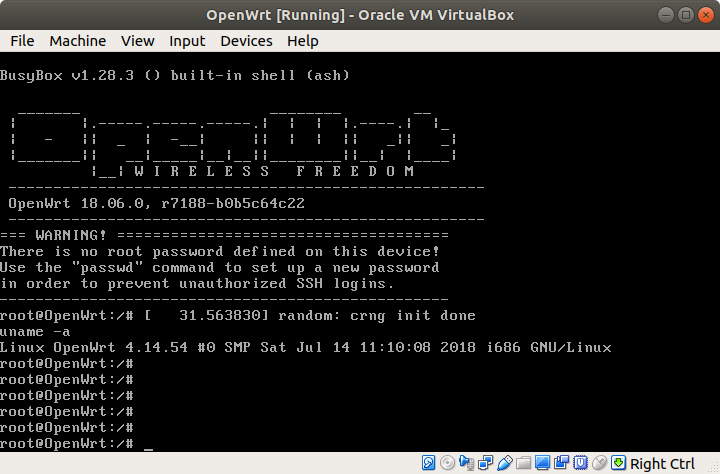 OpenWrt 18.06