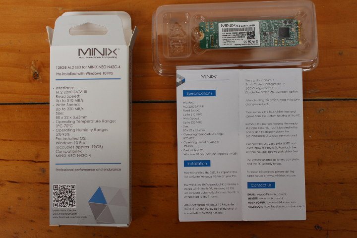 Windows 10 Pro M.2 SSD for MINIX NEO N42C-4