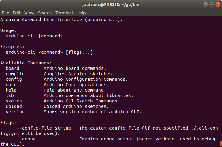 Arduino Releases Command Line Interface (CLI) Alpha Preview - CNX Software