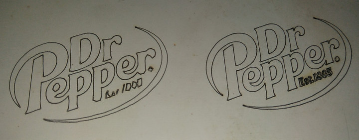 Dr Pepper Laser Cut