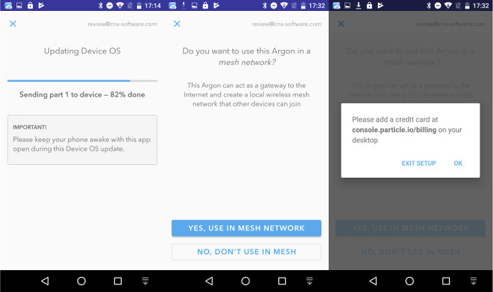 Argon Mesh Network Billing