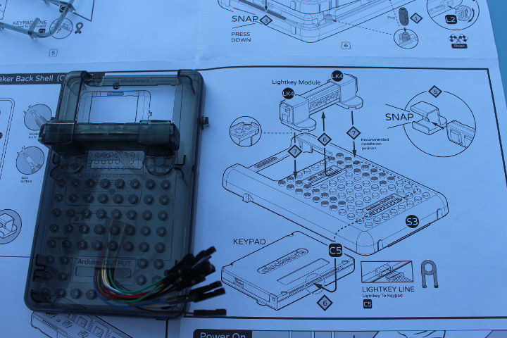 Gameshell Maker Back Shell Assembled