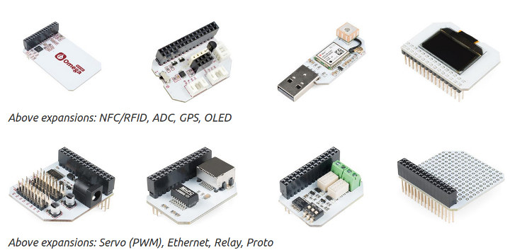 Onion Omega2 Pro Expansion Boards