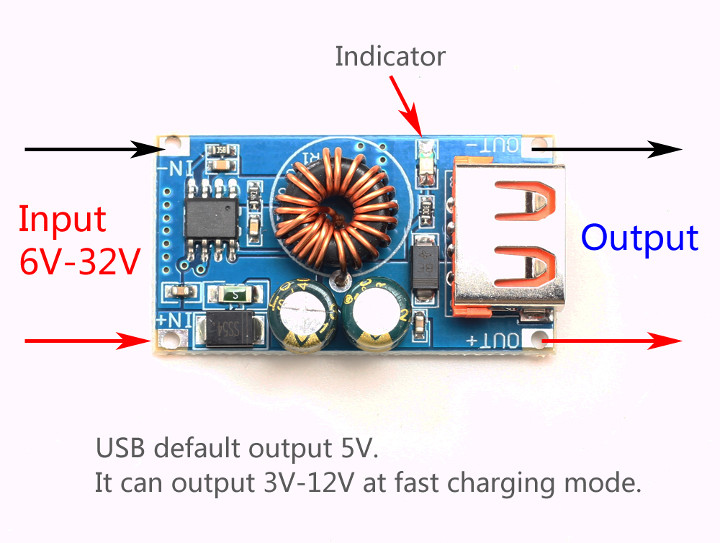 QC-MINI USB Fast Charging Board