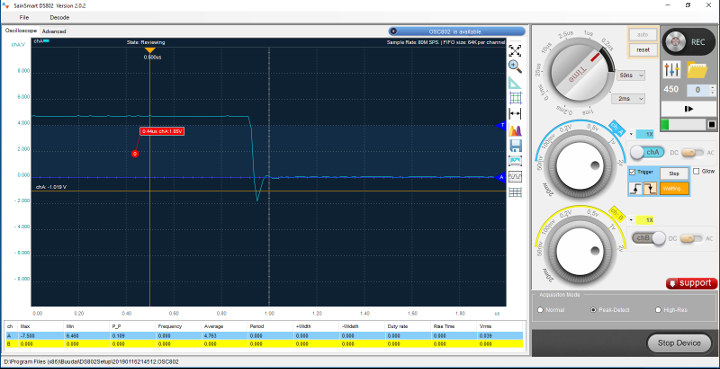 SainSmart-DS802-Arduino-falling-edge